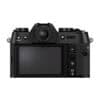 Fujifilm X-T50 Kamera mit 15-45mm Objektiv in Schwarz.